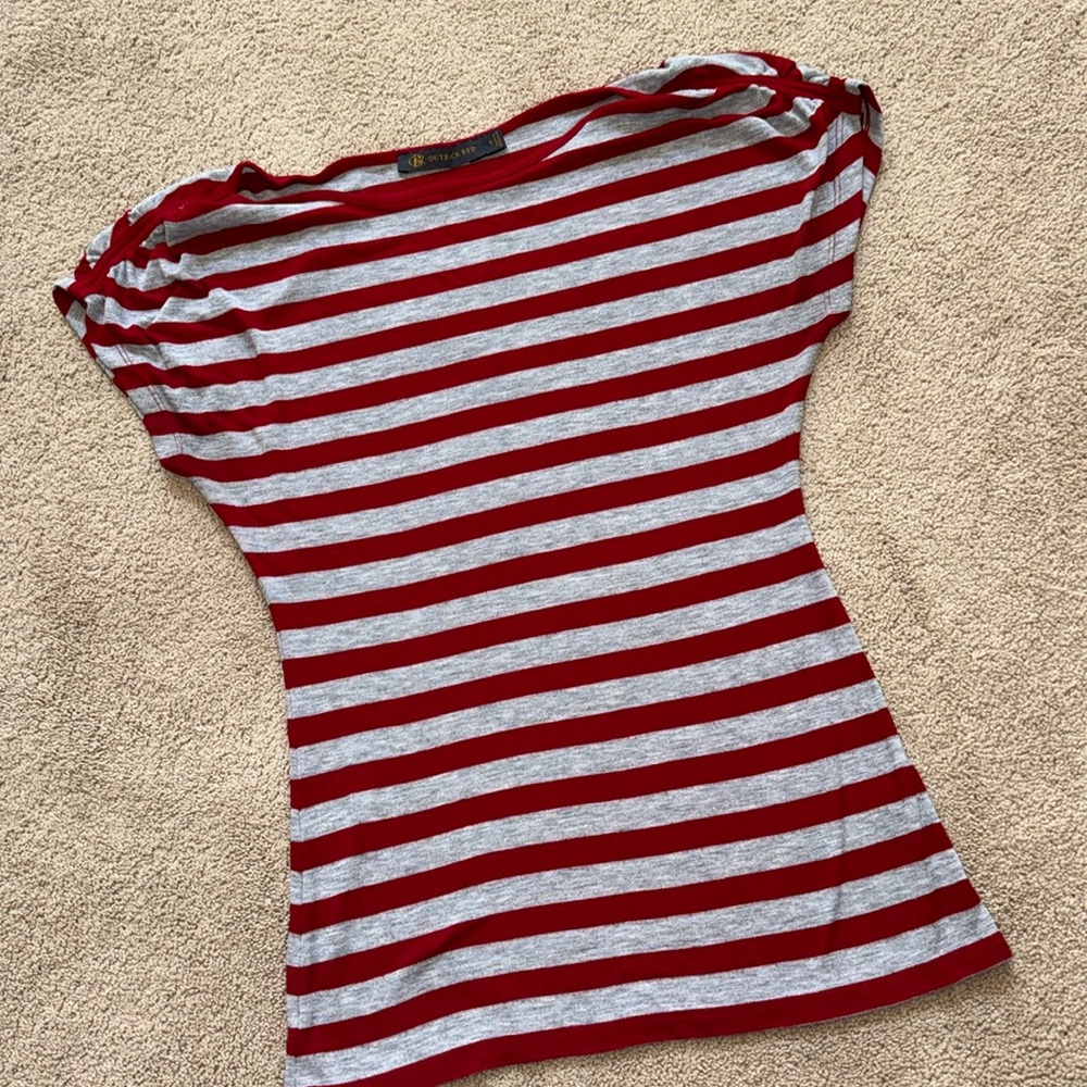 Outback red striped shirt